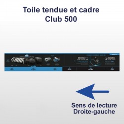 Toile tendue & cadre CLUB 500 -...