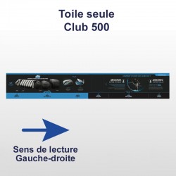 Toile  CLUB 500 - gauche droite