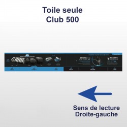 Toile CLUB 500 - droite - gauche